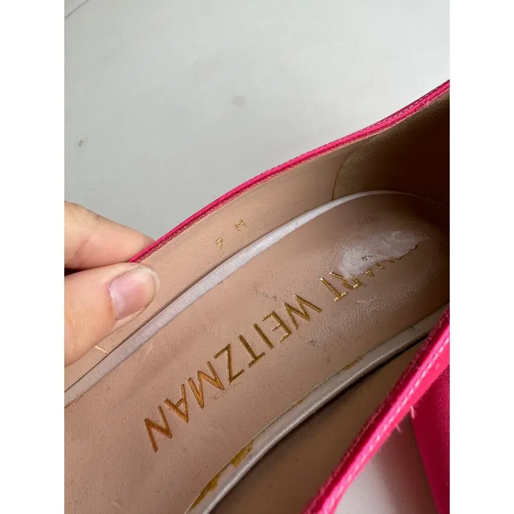 Stuart Weitzman Satin Pink High Heels